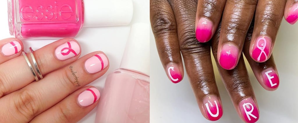Breast Cancer Awareness Month Nail Art