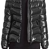 moncler anthia water resistant shiny nylon hooded down puffer jacket