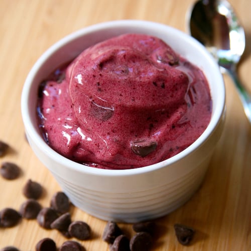No Ice Cream Maker Required! Low-Calorie Cherry Chocolate ...