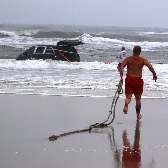 Mother Drives Car Into the Ocean