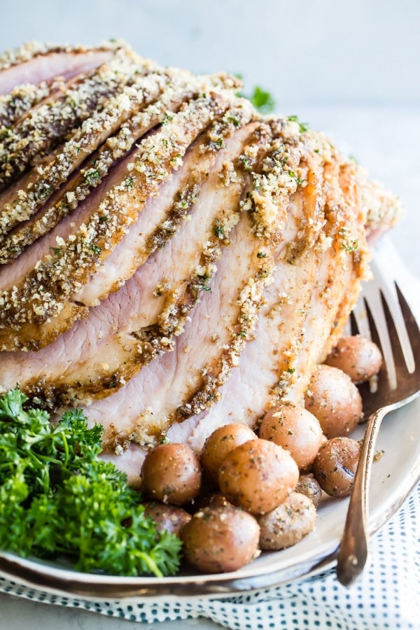 Baked Ham With Crumb Topping