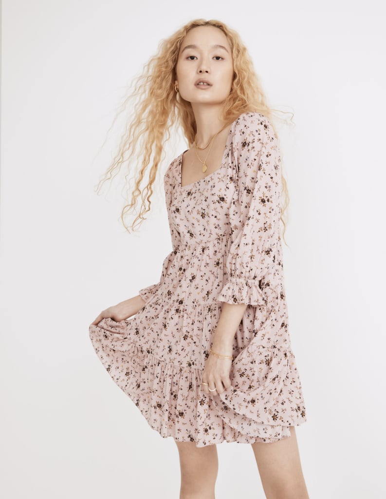 A Spring Dress: Madewell Lizzie Babydoll Dress in Fresh Sprigs