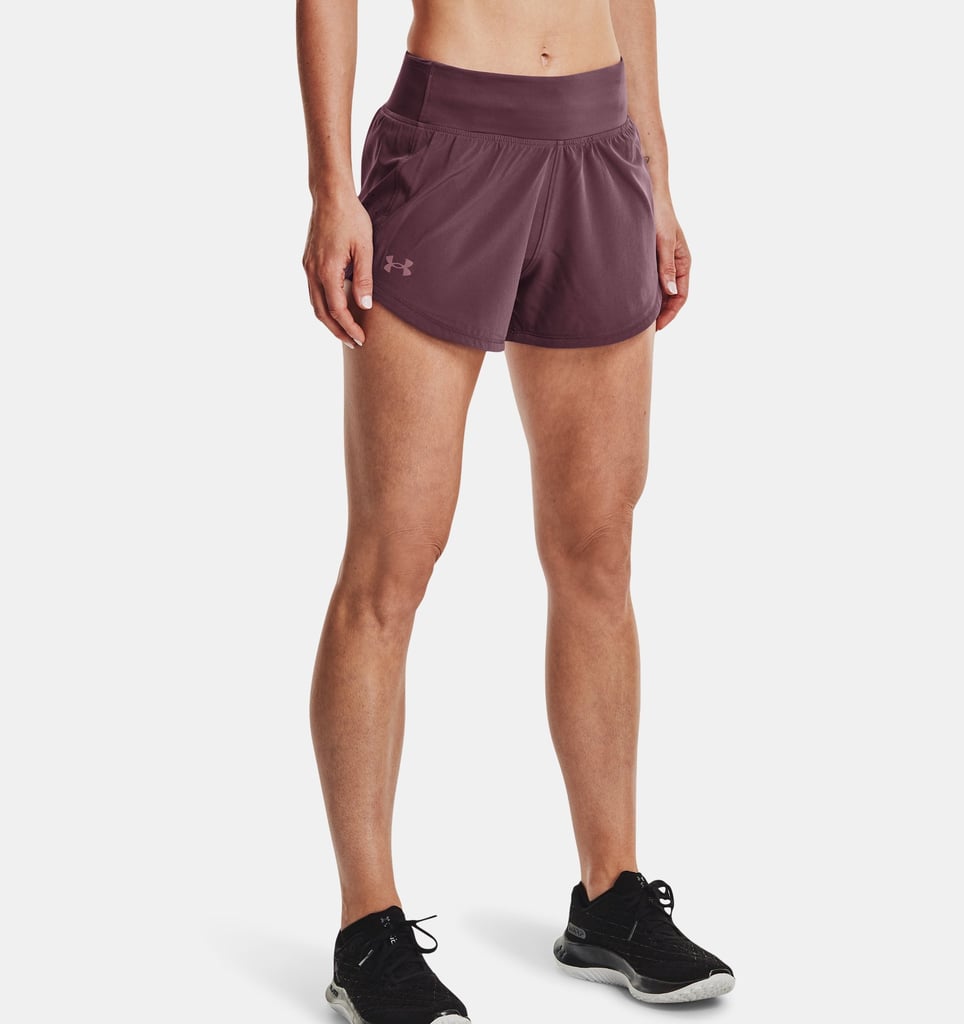 Women's UA Speedpocket Shorts: Front View