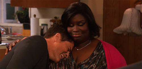 DO: Lend your friends a shoulder (or bosom) to cry on.