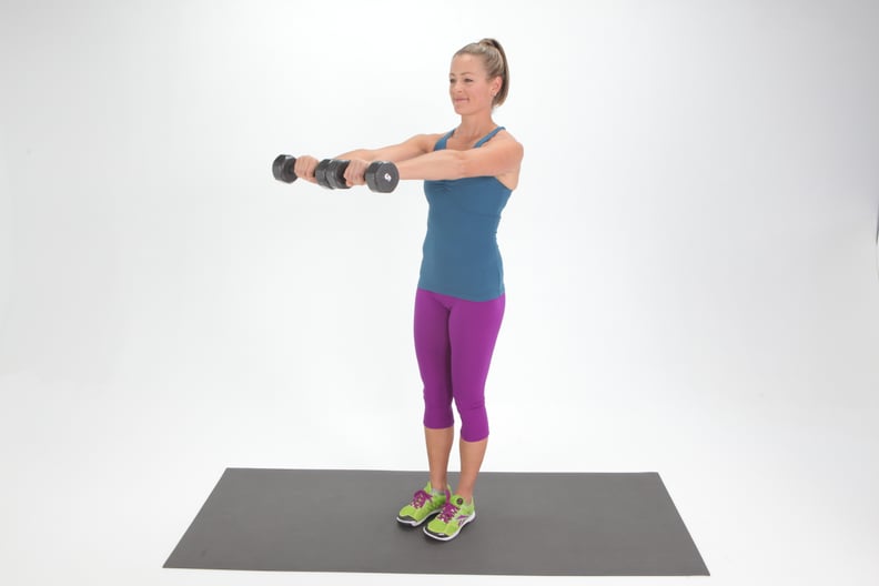 Tone and sculpt your upper body with this light weight workout. ✨front  raise + lateral raise ✨straight arm forward + back circles