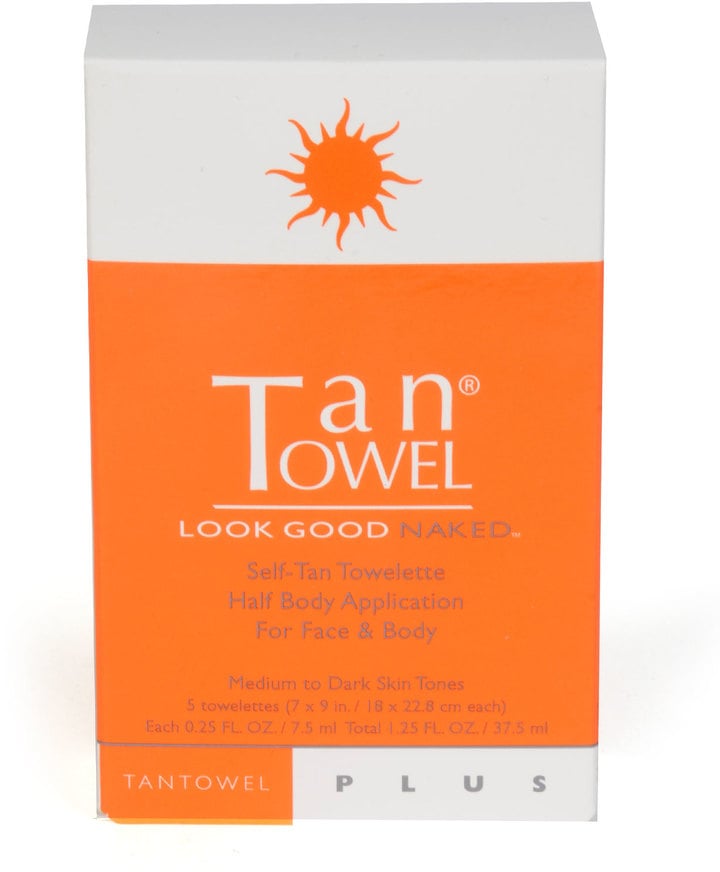 TanTowel 5 Pack SelfTanning Towelettes For Medium to Dark Skin Tones