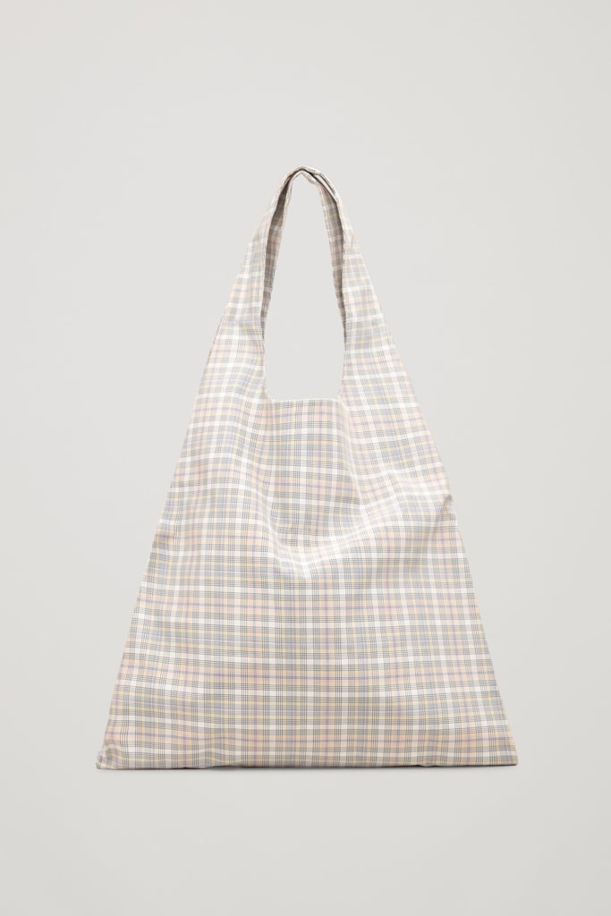 COS Checked Tote Bag