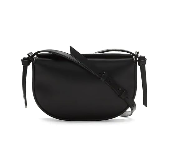 Italian Leather Structured Half Moon Bag