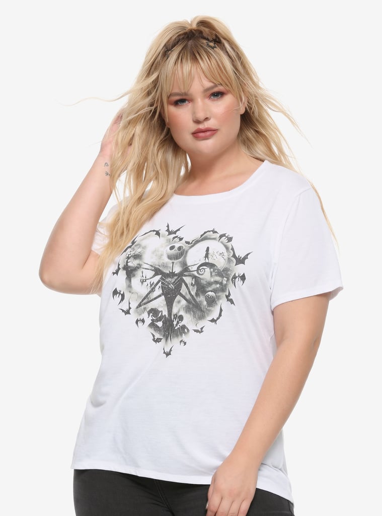 The Nightmare Before Christmas Plus-Size Jack Heart Girls T-Shirt