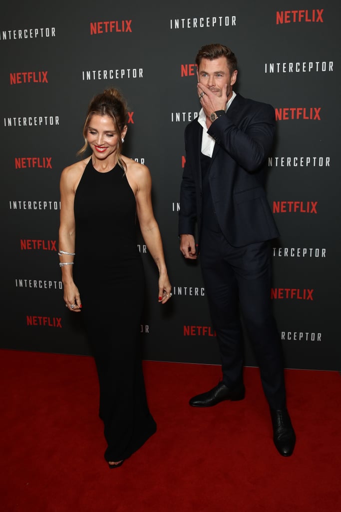 Chris Hemsworth and Elsa Pataky at Interception Premiere