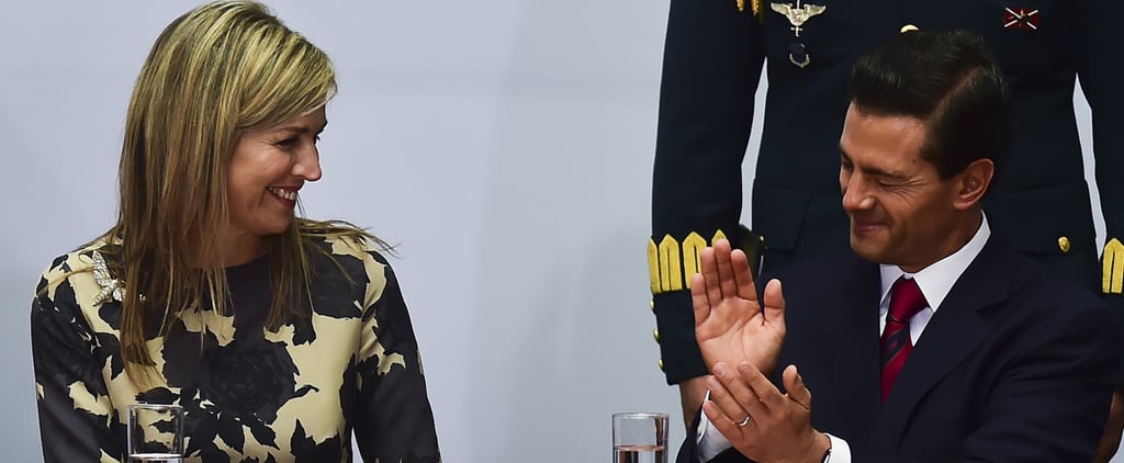 Queen Maxima Floral Peplum Dress Mexico June 2016