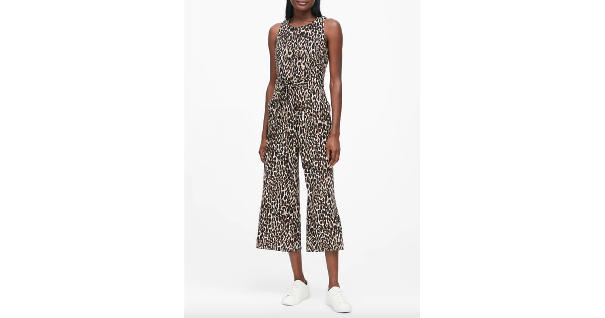 Animal Print Wide Leg Cropped Jumpsuit Best Animal Print