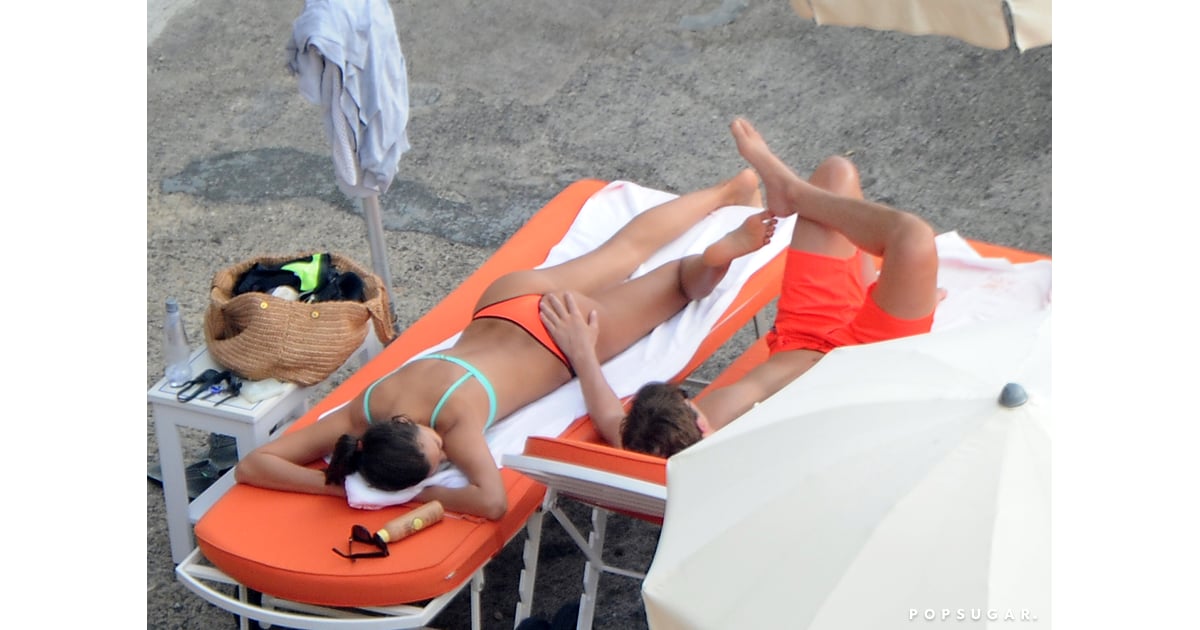 Bradley Cooper and Irina Shayk Beach PDA in Italy Pictures 