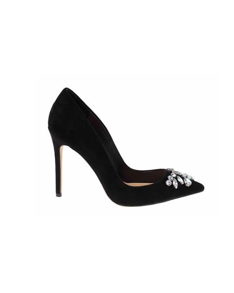 Ashby Jeweled Black Pump