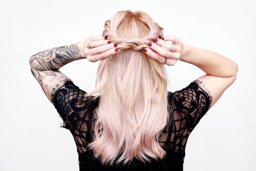 Slide your tighter braid through the one you've just loosened.