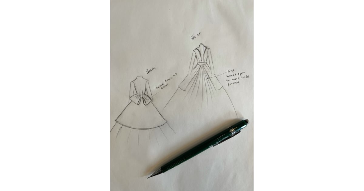 Interruption mythology bird Sarah's Sketch of Her Wedding Coat | Meghan Markle's Go-To Shoe Designer Is  Married, and Her Bridal Heels Were Out of This World | POPSUGAR Fashion  Photo 9