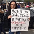 Someone Get This Girl an Award For Her Sign Comparing Viagra and Birth Control