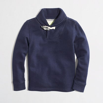 A Shawl Collar Sweatshirt