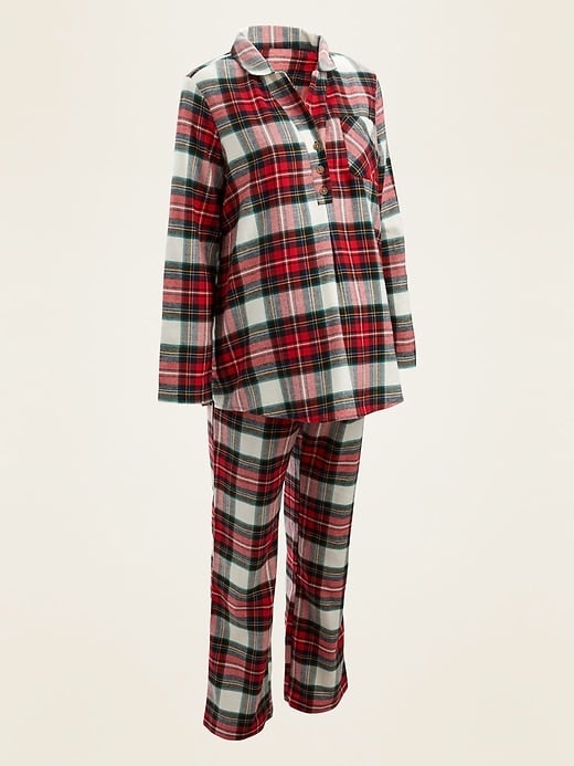 Old Navy Maternity Plaid Flannel Pajama Set