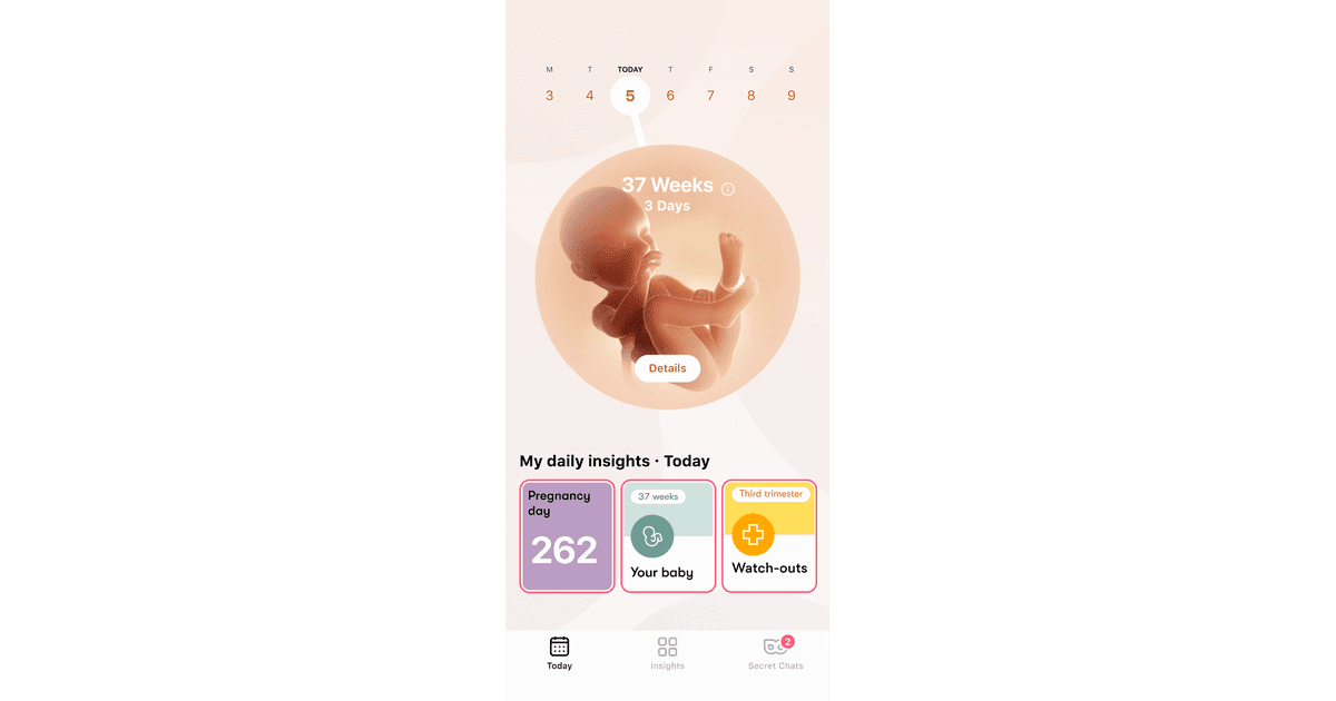 Best Pregnancy Apps For Tracking Flo Best Pregnancy Apps POPSUGAR Family Photo 3