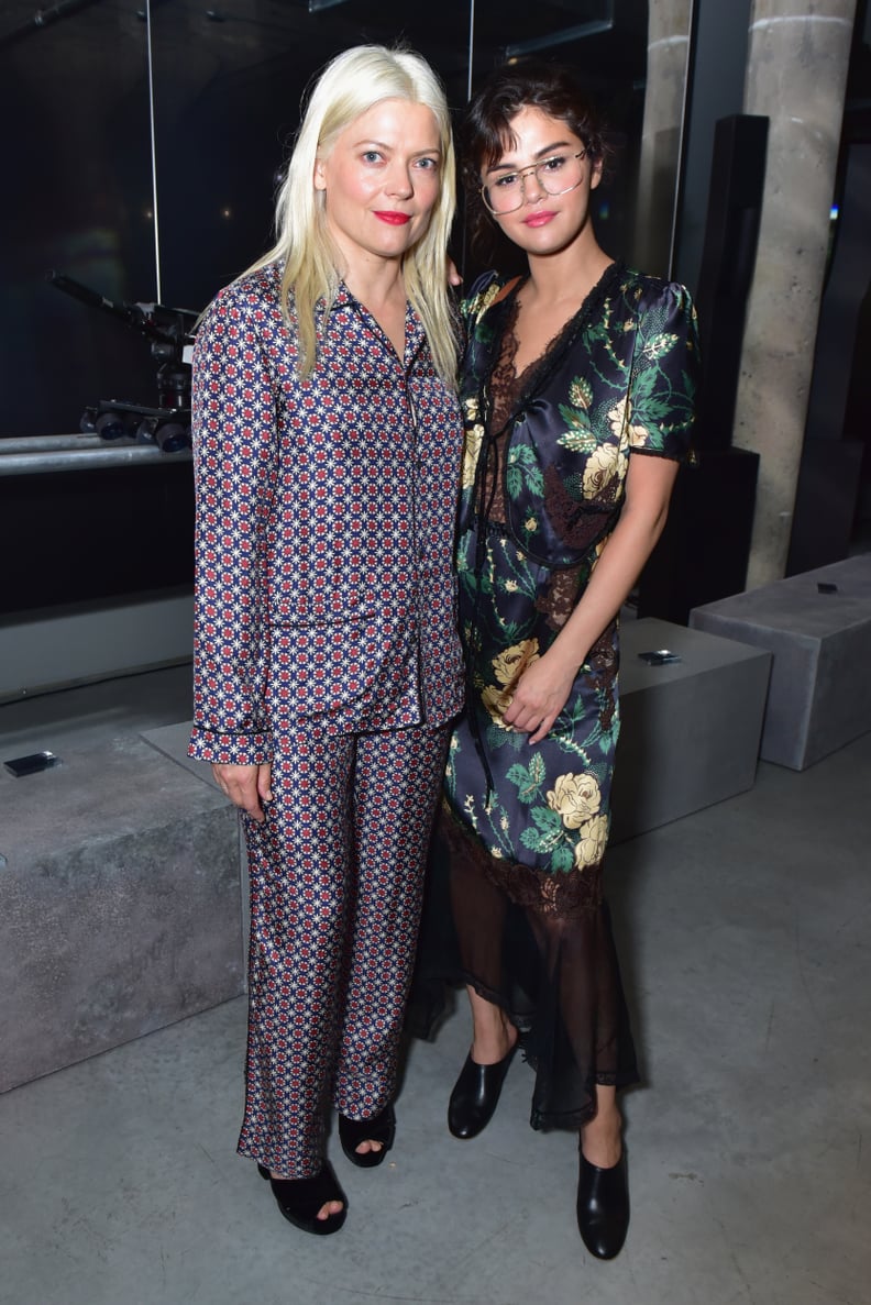 Selena and Her Stylist, Kate Young, at the Prada Show