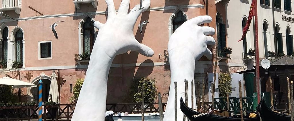Hands Sculpture About Climate Change at the Venice Biennale