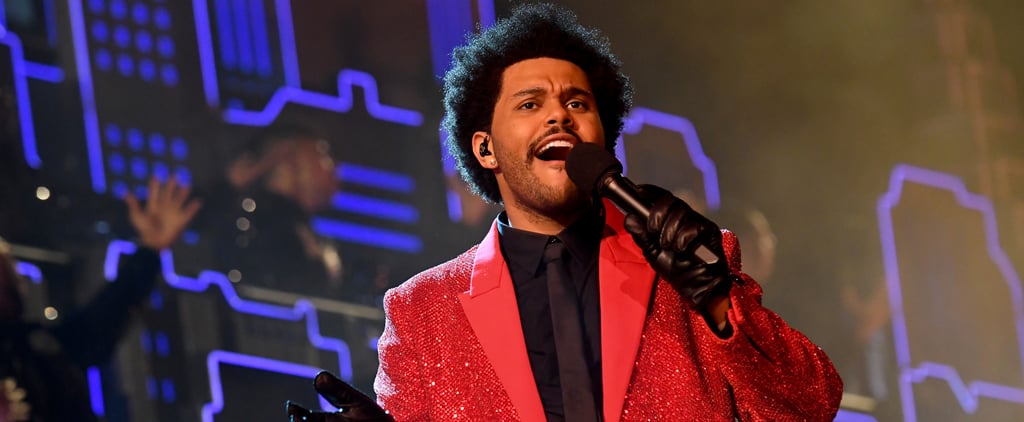 The Weeknd's Red Givenchy Suit at Super Bowl Halftime Show