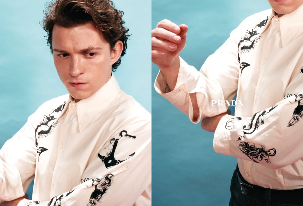 Tom Holland Models For Prada's Spring/Summer 2022 Campaign