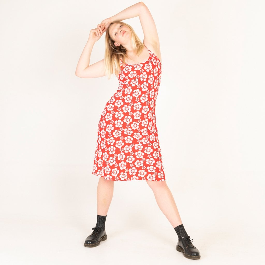 Holiday the Label Holiday Slip Dress - Happy Hawaii - Red