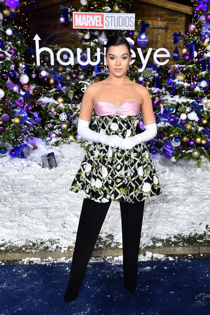 Hailee Steinfeld Looks Regal in Richard Quinn's White Gloves