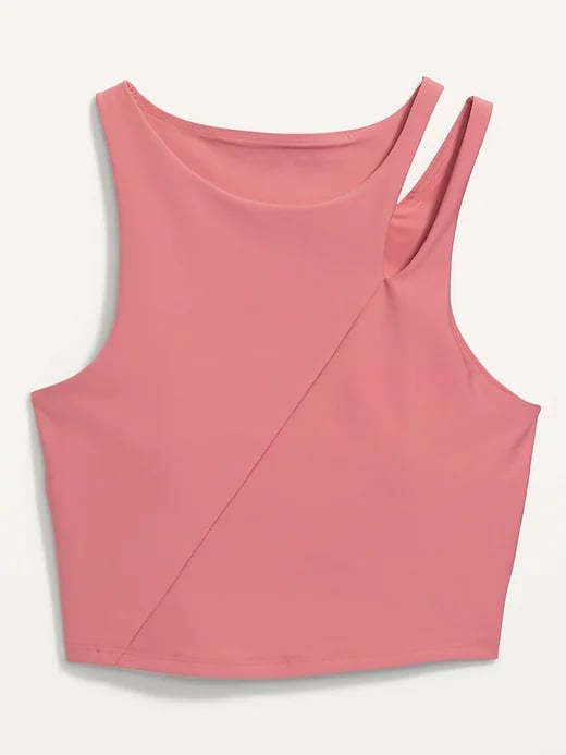 Old Navy Medium Support PowerSoft Cutout Longline Sports Bra