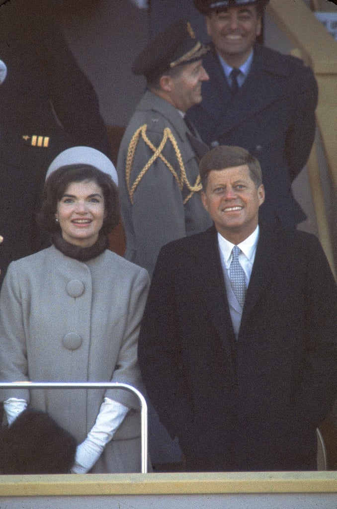 Her Look Was Instantly Compared to the Baby Blue Coat Jackie Kennedy Wore at President Kennedy's Inauguration in 1961