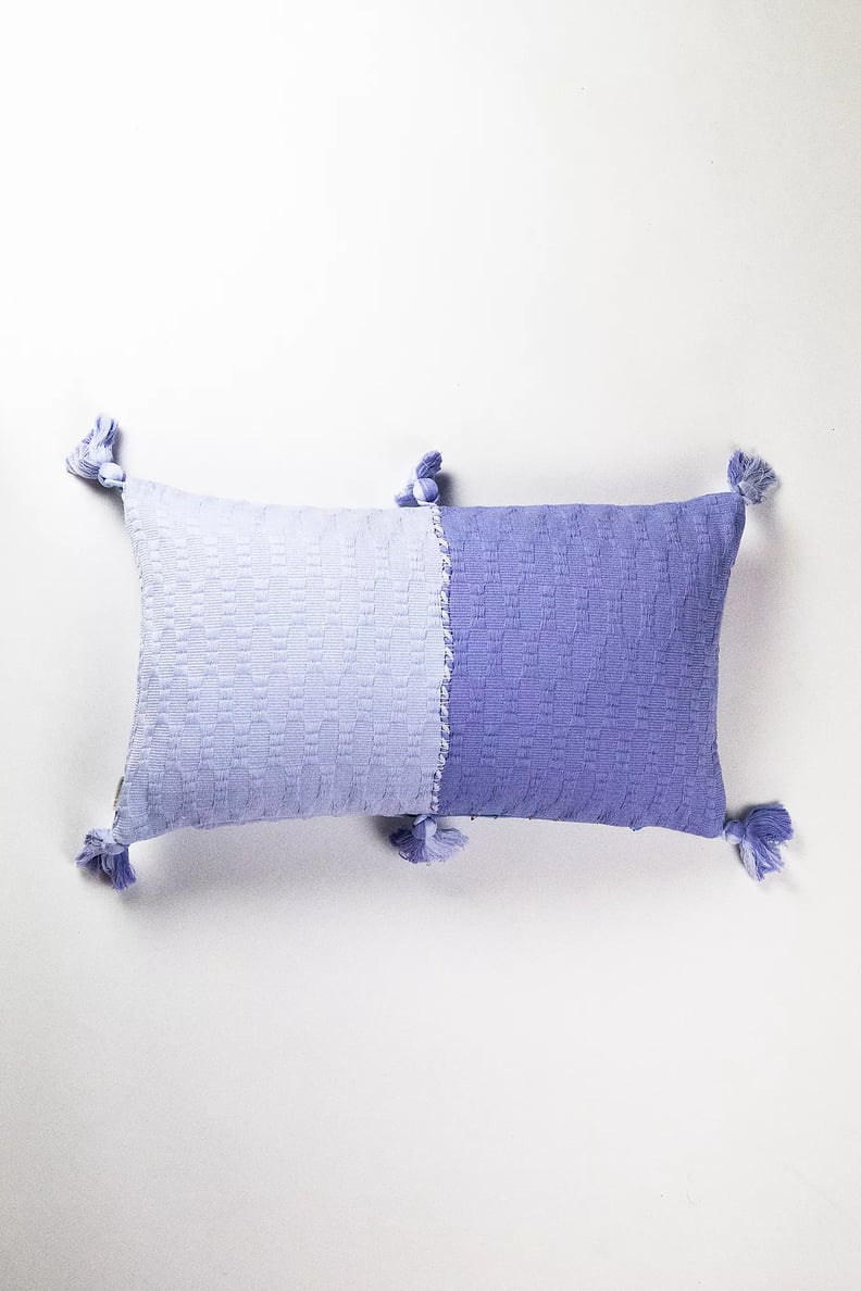 Archive New York Colorblocked Periwinkle Antigua Pillow