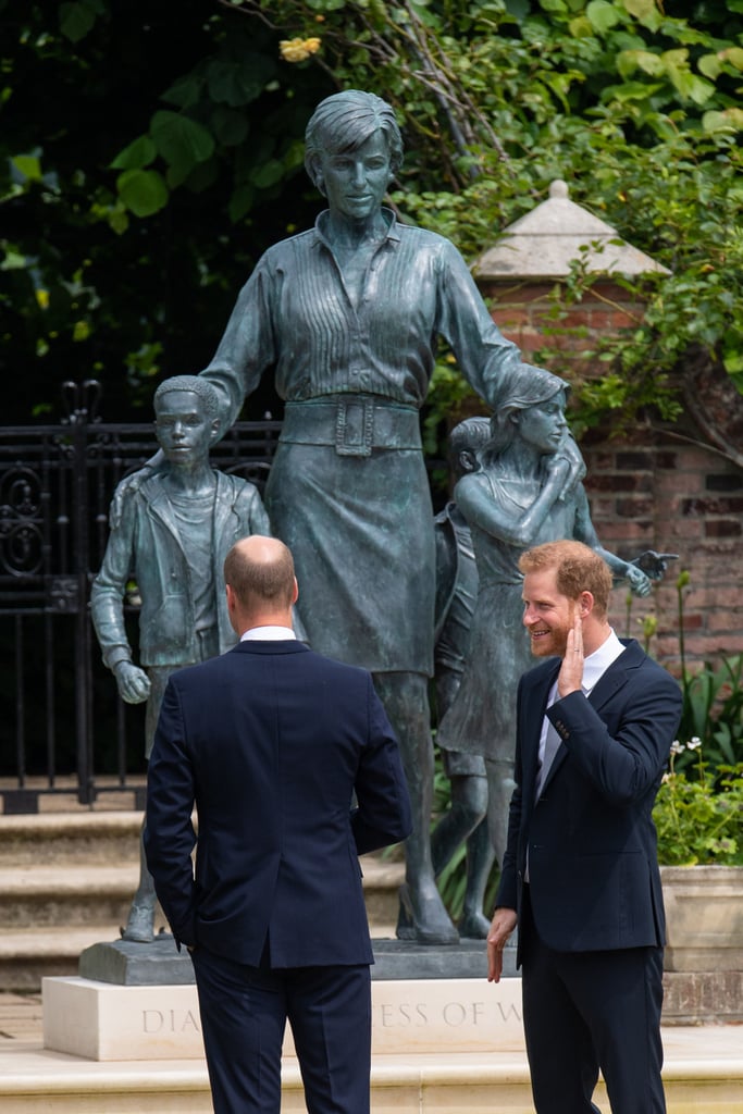 Prince William and Prince Harry Unveil the Princess Diana Statue in Kensington Palace