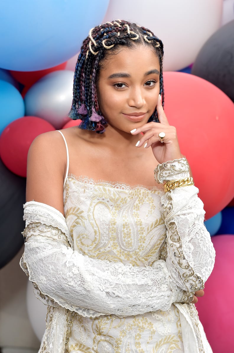 Amandla Stenberg With Rainbow Braids