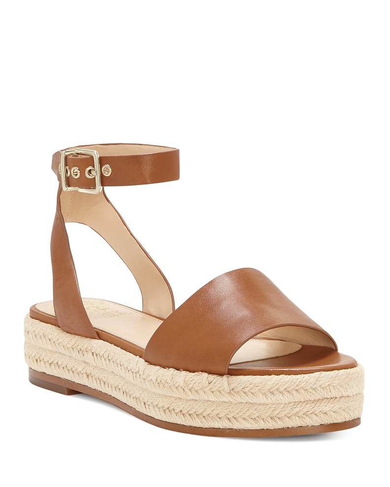 Vince Camuto Kathalia Leather Platform Espadrille Sandals