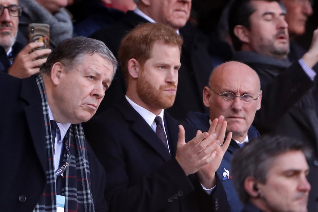 Prince Harry at Six Nations Rugby Match February 2019