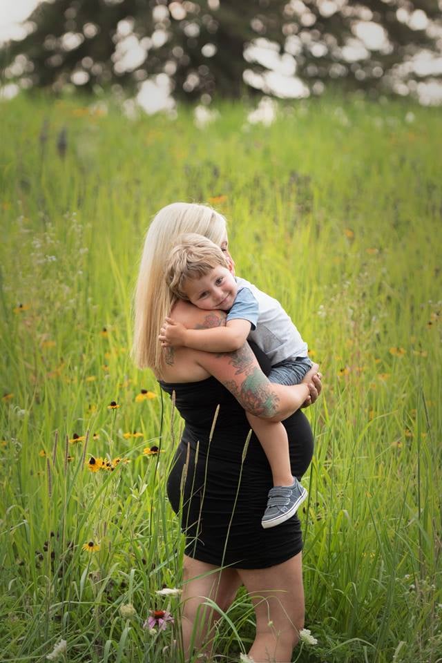 Mom's Rainbow Maternity Photos