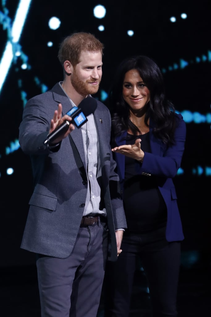 March: Harry brought Meghan onstage after making an impassioned speech about climate change at We Day UK.