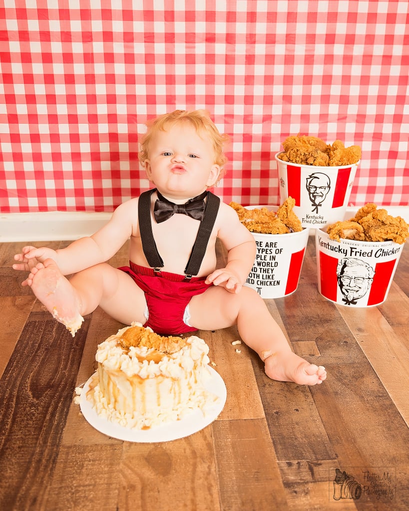 Cake Smash With KFC Theme