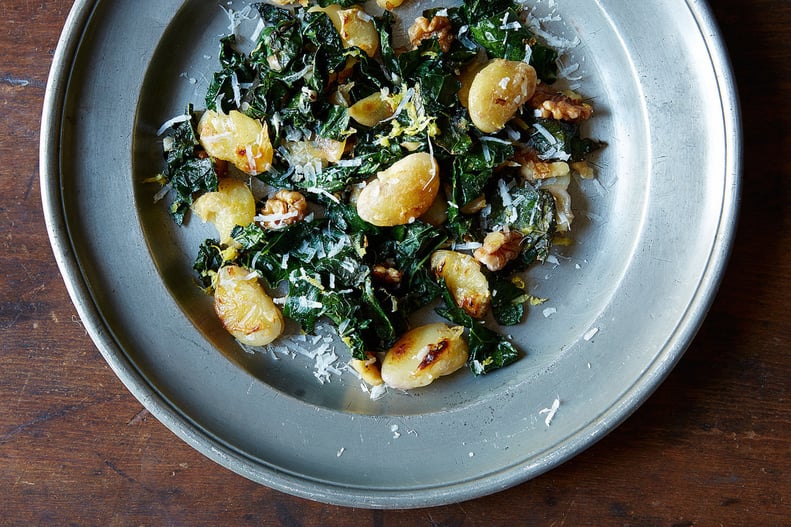 Pan-Fried Gigante Beans With Kale