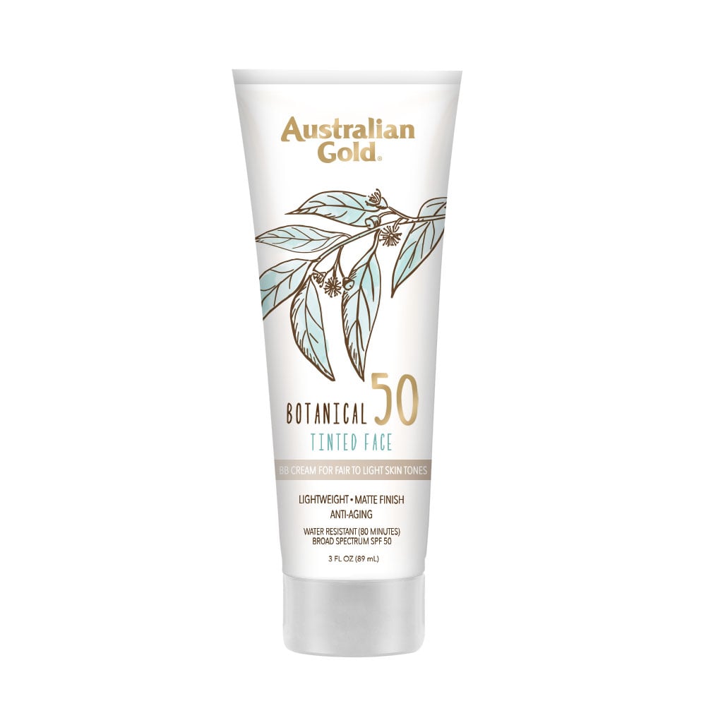 Australian Gold Botanical SPF 50 Tinted Face Sunscreen Lotion — Fair to Light