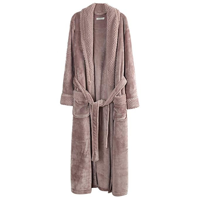Richie House Plush Soft Warm Fleece Bath Robe
