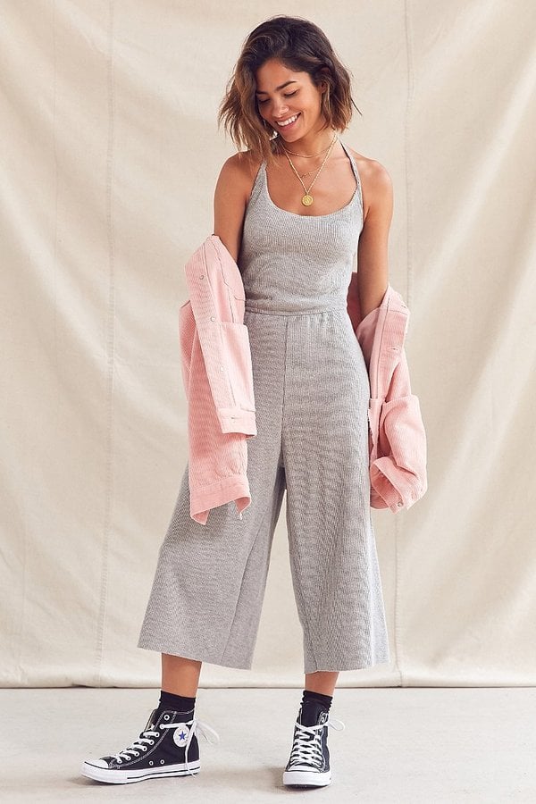 Urban Renewal Remade Ribbed Culotte Jumpsuit
