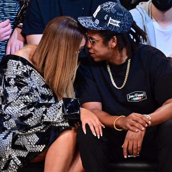 Beyoncé and JAY-Z Cuddle Up at Brooklyn Nets Game | Photos