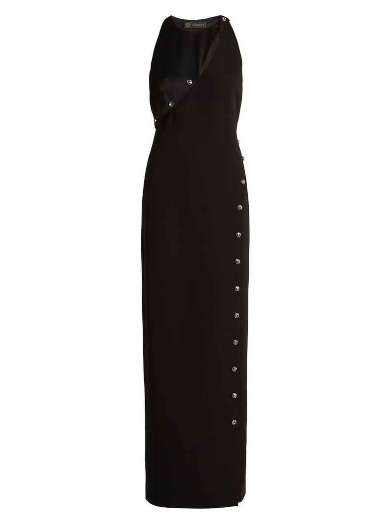 Versace High-Slit Gown