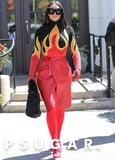 Kim Kardashian’s Flame Catsuit Is an Instant Conversation Starter