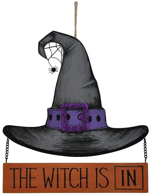 Celebrate Halloween Together Witch Wall Decor No Tricks Only