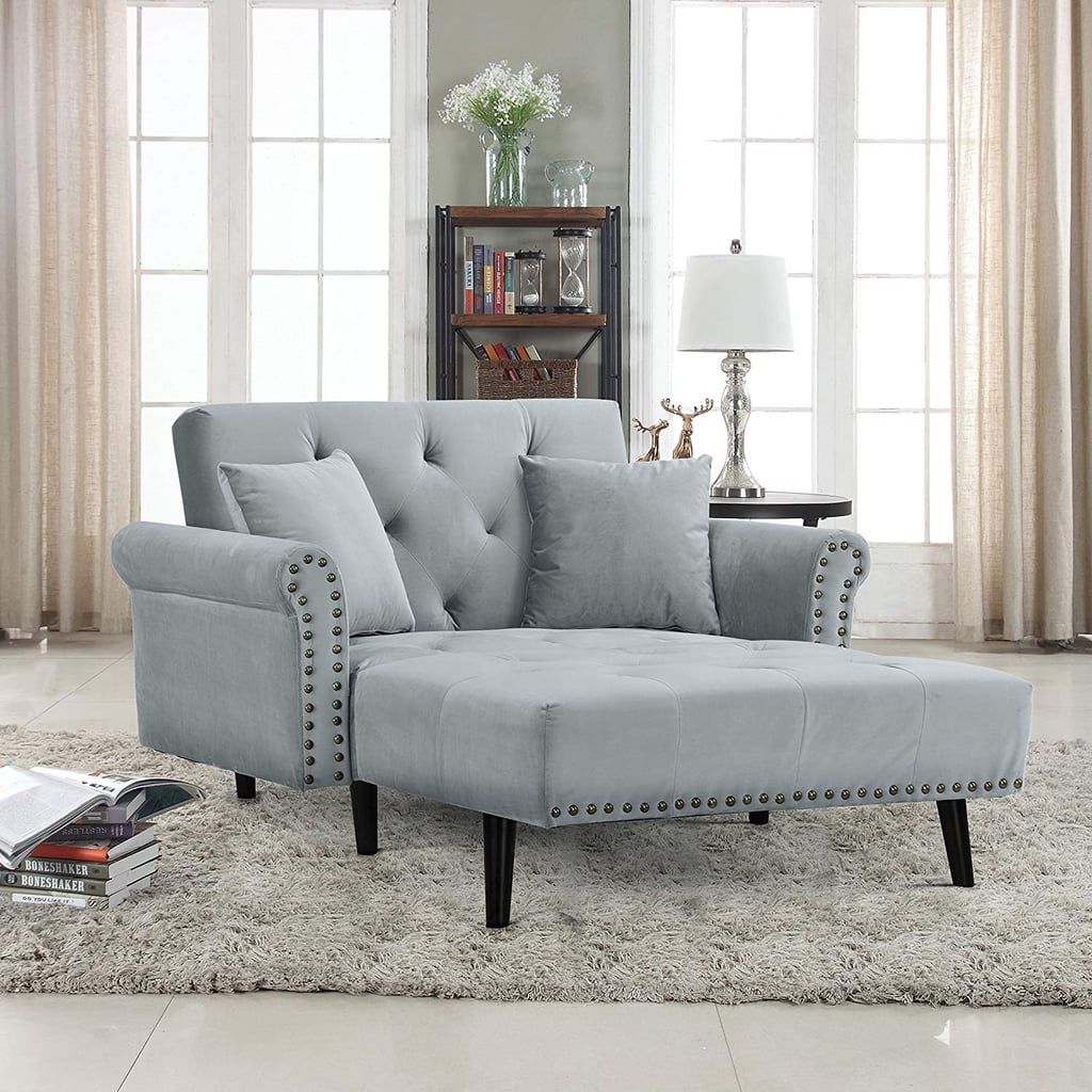 Homcom Velvet Recliner Chaise Lounge