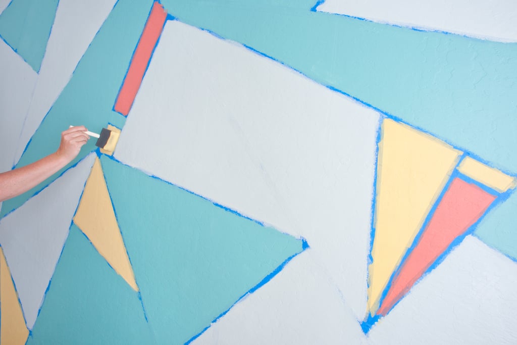 DIY Geometric Nursery Wall | POPSUGAR Latina